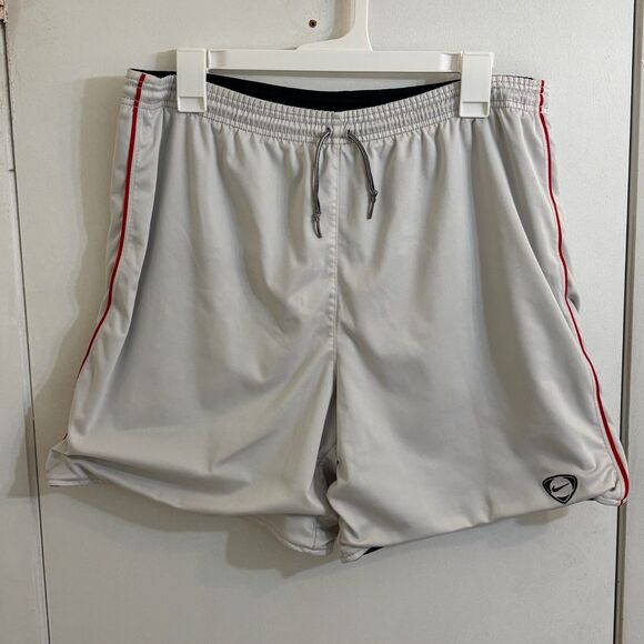 Men's Nike 7" Reversible Shorts Medium White/Navy - Picture 2 of 5